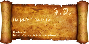 Hajdú Delila névjegykártya